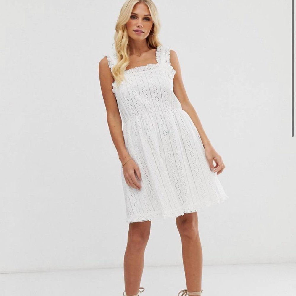 broderie cami dress